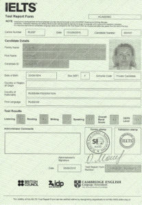 Сертификат IELTS